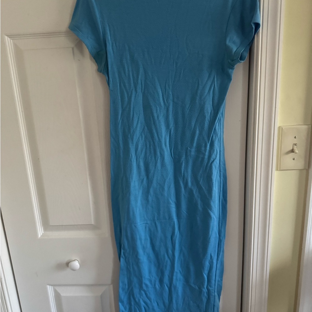 Elegant Blue Women's Dress